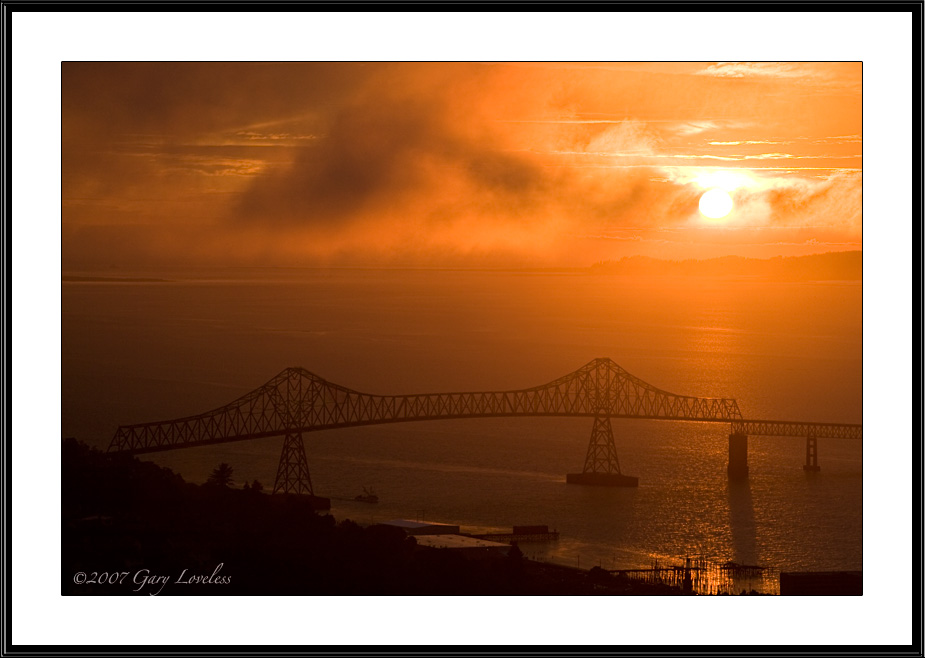 "Into Dusk"  A Photo of the City of Astoria and bridge